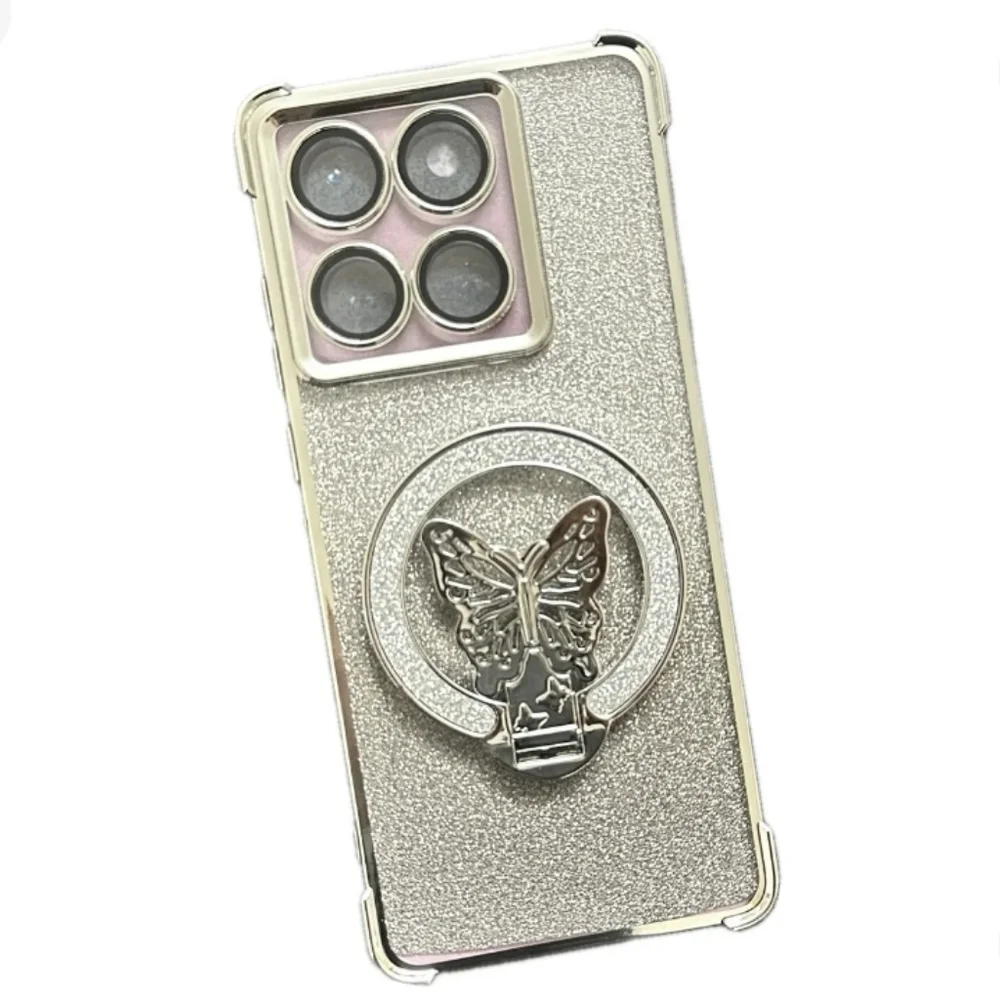 Glitter Butterfly‎ Foldable Cellphone Magnetic Ring Holder Phone Grip Kickstand